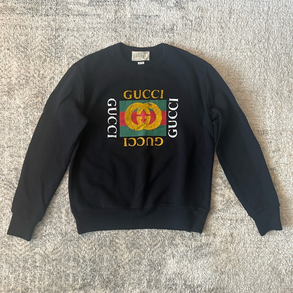 Gucci Black Logo Sweatshirt